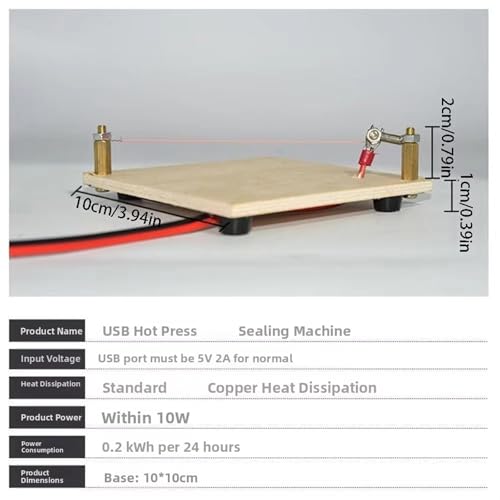 Selladora portátil de bordes de tela con conexión USB miniatura 5