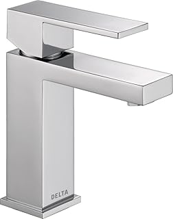29 Grey Bathroom Ideas For a Calm Modern Look 46 Delta Modern Matte Black Bathroom Faucet 1 Hole, Single Hole Bathroom Si...