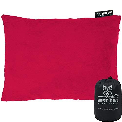 Wise Owl Outfitters Camping Pillow Compressible Foam Pillows – Use When Sleeping in
