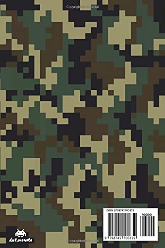 Math Graph Journal: Pixel Notepad for Primary School Math Students | Cute Retro Camo Composition Pixel Art Notebook for kids, college students and retro game fans image 3