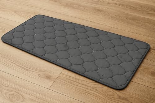 Image of PU Ultra Soft Foam Folding Mattress for Travel | Portable /Foldable Floor Mattress for Sleeping | 240 GSM Knitted Fabric| Indoor Quilted Roll-Up Yoga Mat for Home (Grey, 72x48)