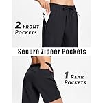 MAGCOMSEN Women's Hiking Shorts Lightweight Quick Dry 8" Golf Shorts Water Resistant with 3 Zipper Pockets - Image 4