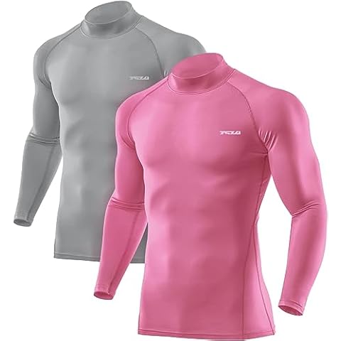 TSLA Men's Thermal Compression Base Layer Top Cover
