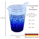 FabaCare 3x Schnabelbecher mit Deckel, 4 mm Auslauf, 250 ml Fassungsvermögen, Schnabeltasse, Becher für Senioren