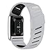 DADO Silicone Sport Replacement Band Compatible WHOOP 5.0, One, Peak, and Life Fitness Tracker – Breathable, Durable & Comfortable | Not for Whoop Gen 4 (Light Grey Black, Life/MG)