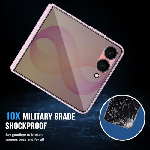 Image of FIRST MART Privacy Tempered Glass for Samsung Galaxy Z Flip 8 and Samsung Z Flip 7 | Anti-Spy Screen Protector, Edge-to-Edge 9H Scratch Protection, Case-Friendly, Bubble-Free | Pack of 1