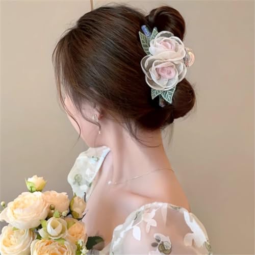 Super fairy Mori rose flower grab clip female spring new