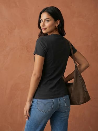 Image of Nobero Women's Graphic Printed T-Shirt | Regular Fit 180 GSM Cotton Tee for Women | Comfortable Round Neck Casual Wear