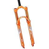Horquilla de Bicicleta MTB Ultraligero Control de Hombro Aluminum Alloy 26 27.5 29 Inch Mountain Bike Horquilla de Air Suspensión Recorrido: 100 mm (Color : C, Size : 26 Inch)