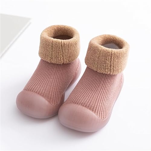 Betadog Infant Walking Shoes Autumn and Winter Floor Slippers Baby Sock Shoes Anti Slip Thick Knee High Cotton Sock3