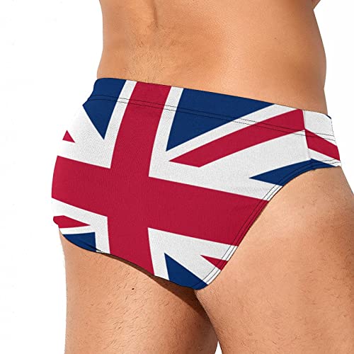 Calculay British Flag Men's Swimming Trunks,Beach Shorts Stretch Swimsuit Quick Dry2