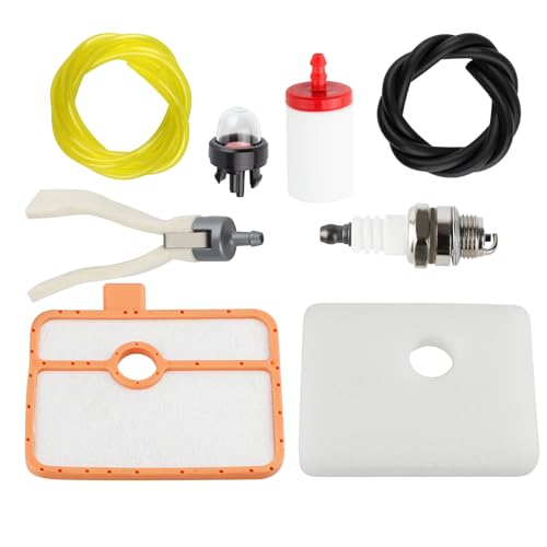 SIMPERAC 535316301 150BT Air Filter for Husqvarna 150 BT (2022-Present) 345BT Backpack Blower 150BT Tune Up Kit 150BT Fuel Line Kit Primer Bulb Fuel Filter Spark Plug Parts