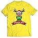 lepni.me Männer T-Shirt Gewohnheitsname Rentier Rudolph 2021 Weihnachtsfeiertage Sperre (XL Gelb Mehrfarben)