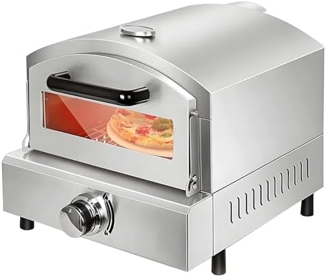 Electric Pizza Oven, Stainless Steel Countertop Pizza Maker for Commercial and Home Use, Multipurpose Toaster Oven with Pizza Drawer