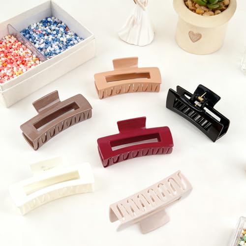 6-Pack de Pinzas de Silicona 4.1 pulg Para Cabello miniatura 6