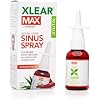 Xlear MAX Natural Xylitol Saline Nasal Spray with Capsicum and Aloe - Fast Acting for Sinus Pressure, Decongestant, Headache, Dry Nose, 1.5 fl oz (Pack of 1)