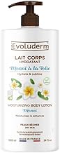 EVOLUDERM - Monoï à la Folie Moisturizing Body Lotion - 1000 ml - Ingredients of Natural Origin - Vegan - Made in France