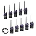 10 Pack BaoFeng UV-5RTP Tri-Power 8/4/1W Two Way Radio (Upgraded Version of UV-5R), Dual Band 136-174/400-520MHz True 8W High Power +1 Programming Cable