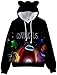 EMLAI Niño Sudaderas con Capucha Among Us cálidas Orejas de Gato Suéter Halloween Moda navideña Manga largas (140, 0-Todas)