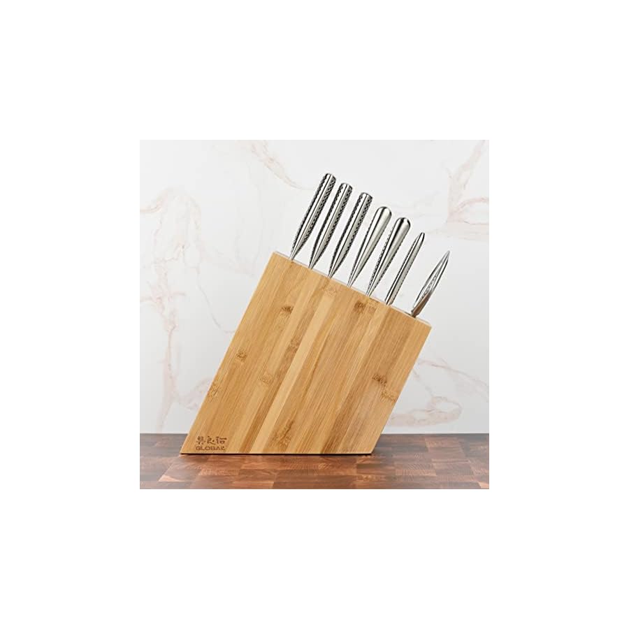 Global-8-Piece-Knife-Set-with-Bamboo-Block Global 8 Piece Knife Set with Bamboo Block