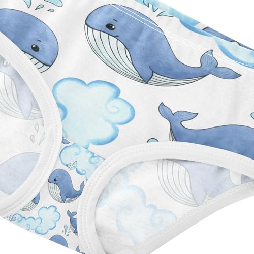 Cute Blue Whales Toddler Girls's Underwear 2T 202c12744