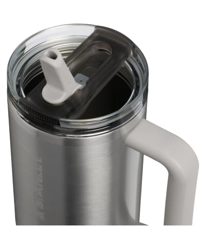 Image of STANLEY Quencher ProTour Flip Straw Tumbler with Leakproof Lid 40 oz | Built-in Straw and Handle | Cup Holder Compatible for Travel | insulated Stainless Steel Cup | BPA-Free | Stainless Steel Ash