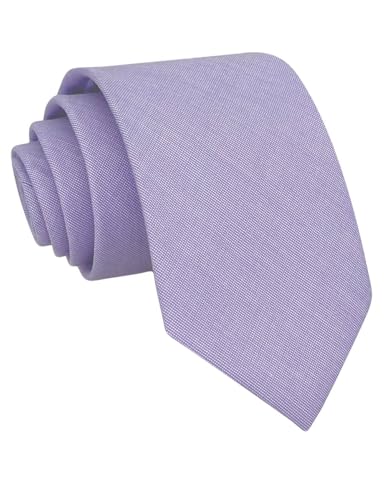 Image of Kebocis Mens Solid Color Cotton Necktie for Men