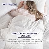 Luxury Australian 100% Merino Wool Duvet King Size All Season 15 TOG (4.5+10.5) 400 Thread Count Egyptian Cotton Cover OEKO-TEX Certified Anti-Allergy Natural Breathable Antiallergic Quilt 230x220cm - Image 4