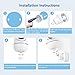 Derebir Adjustable Baby Monitor Wall Mount Compatible with Hellobaby, iFamily, OKAIDI, Blemil, ANMEATE, Nooie and Baby Cameras with 1/4 Threaded Hole, for HelloBaby HB6550/HB65/HB66/HB6339/HB40