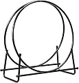 Goplus Firewood Rack, 41 Inch Outdoor Firewood Log Hoop with 440LBS Capacity, Heavy Duty Steel Wood Storage Rack, Indoor Firewood Holder for Fireplace Home Fire Pit