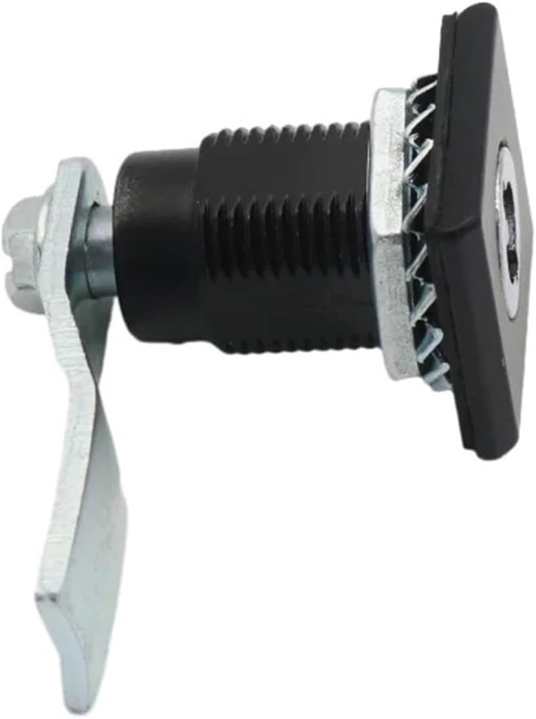 Zinc Alloy Tongue Lock S-Core Distribution Box Marine Black Square Industrial Movable Tongue Lock 1Pcs