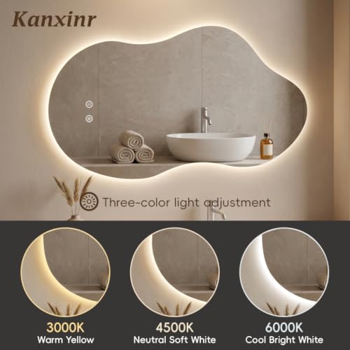 40"X24" Wall Mirror LED Mirror Bathroom Vanity Mirrors with Lights - Image 4