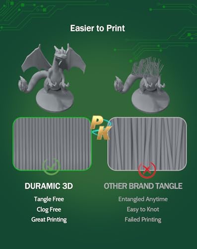 Image of DURAMIC 3D PLA Filament Basic for 3D Printer Neatly Wound Easy Printing | 3D Printing Filament 1.75mm, Dimensional Accuracy + /- 0.02 mm, Fit Most FDM 3D Printers 1KG PLA Grey
