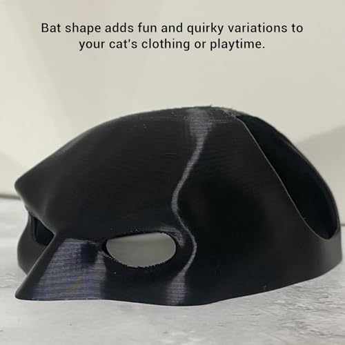 TOPINCN Batcat Mask, Halloween Black Catbat Mask for Cats Funny Halloween Costumes Accessories, Bat Cat Cosplay - Image 4