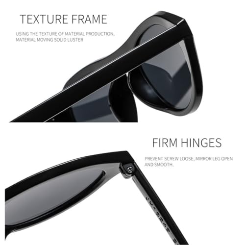 Lunettes de soleil œil de chat rétro aux finitions soignées - 3