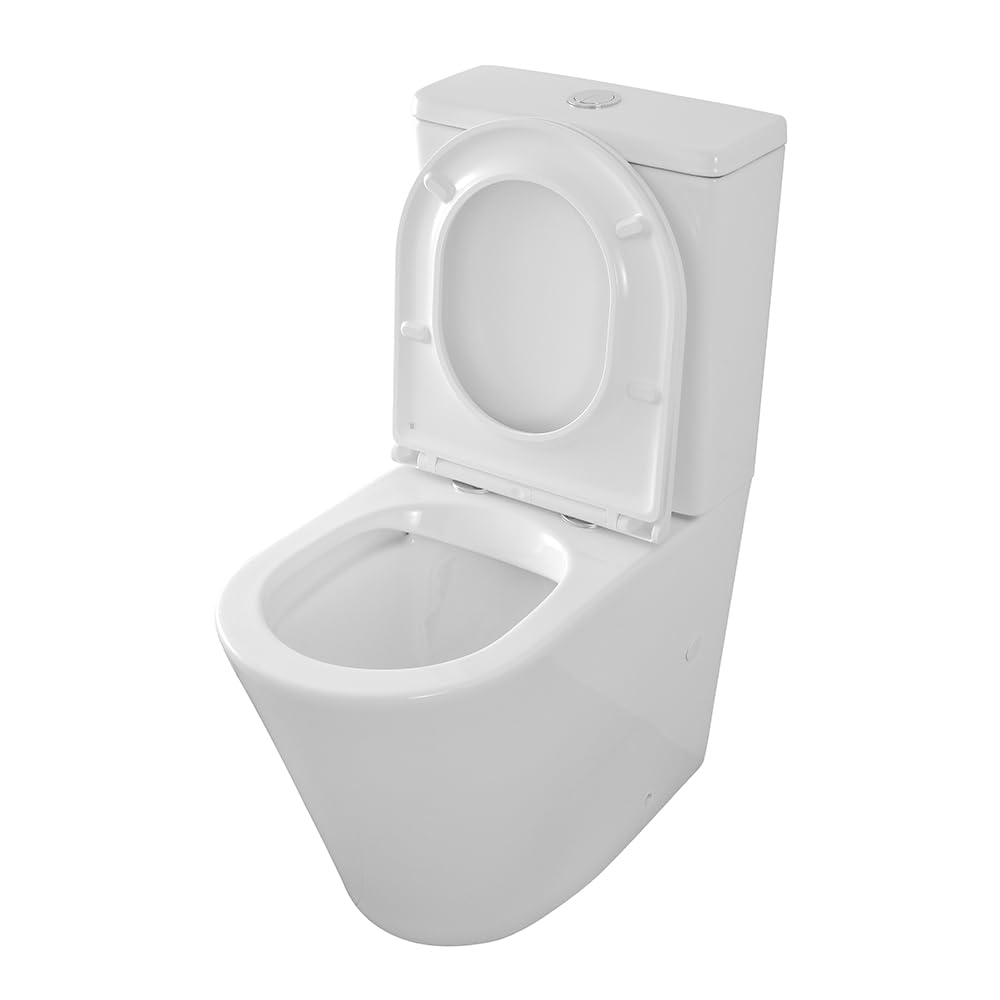 Filomuro Monoblocco WC Con Tornado Senza Brida Scarico Parete Pavimento KLAN