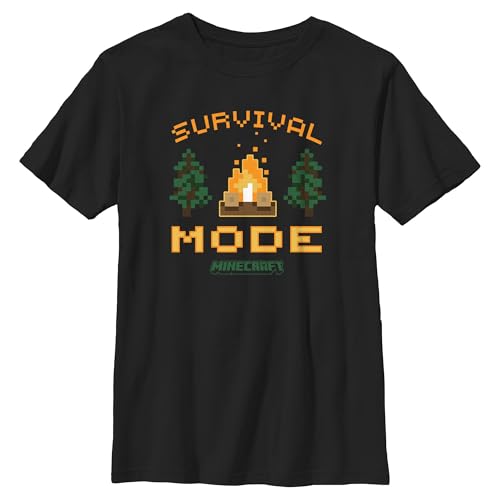 Boy's Minecraft Campfire Survival Mode T-Shirt