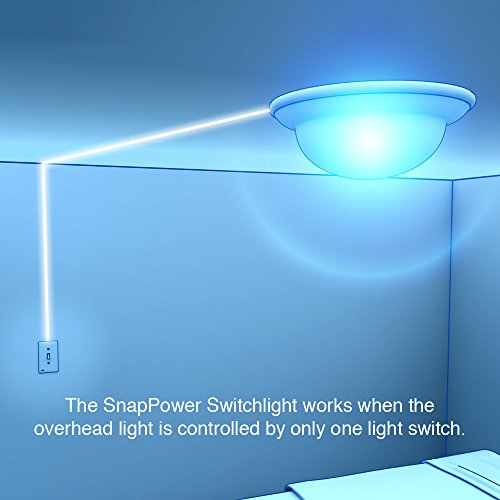 10 Pack - Snappower Switchlight - Led Night Light - For Single-Pole Light Switches - Light Switch Plate With Led Night Lights - Adjust Brightness - Auto On/Off Sensor - (Toggle, Light Almond) #TOP1