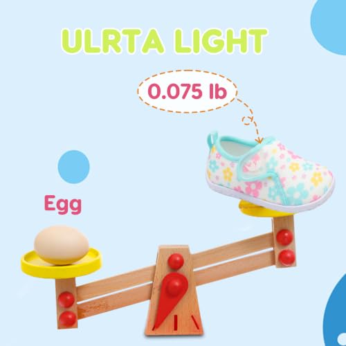 Image of FEETCITY Baby Boys Girls First Walking Shoes Infant Sneakers Crib Shoes Breathable Lightweight Slip On Shoes