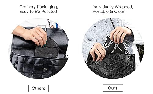 Miniatura 5 de EBAT 50 máscaras faciales de seguridad desechables de 3 capas de tela no tejida, para salud personal, transpirables y cómodas