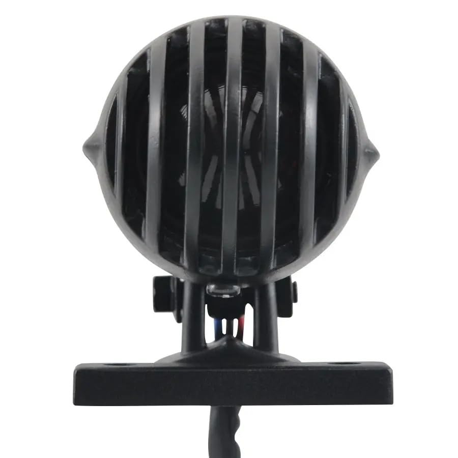 Feu de stop moto de finition supérieure chromée avec grille de protection