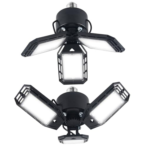 Luces de techo LED para garaje con disipación rápida y paneles regulables a 90 grados