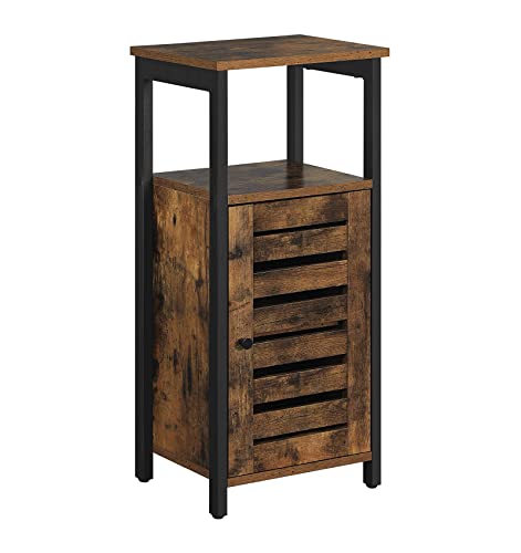 INDUSA - Meuble de Rangement, Style Industriel Vintage Marron et Noir. 37 x 30 x 81 cm Cover