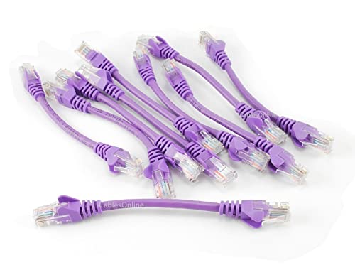 Cable Patch CAT5e UTP 6 pulgadas, pack x10 miniatura 1