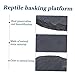 Toyvian 2pcs Natural Stone Tortoise Basking Platform Decorative Rock Dish for Reptiles for Turtle Bathing and Relaxation Aquariums Enhances Natural Habitat
