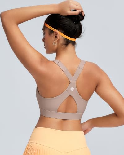 Image of RUNNING GIRL Sports Bra for Women High Support, Molded Cup High Impact Sports Bras with Sewn in Pads Workout Running Bra