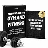 Gym & Fitness Affirmations Cards For Men Women Teens – 52 Positive Daily Affirmation Card Deck for Discipline, Mindset Motivational & Empowerment– Workout Inspiration Gift for Athletes