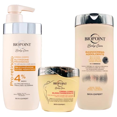 SET CORPO: Crema Corpo Nutrizione Prodigiosa, Per Pelli Secche e Molto Secche 500ml + Crema Corpo Burro Rassodante 300ml + OMAGGIO Bagno Crema Addolcente 400ml