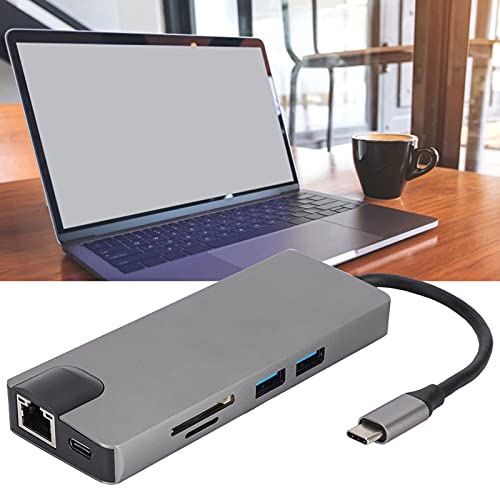 Convertitore Type-C 9 in 1 Hub di Lettura Portatile Adattatore Multifunzione Scheda di Memoria Docking Station VGA Universale Accessori da Ufficio per Computer ethernet usb