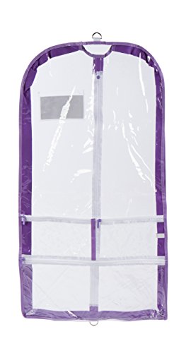 Clear Plastic Garment Bag with Pockets for Dance Competitions Danshuz - Lavender